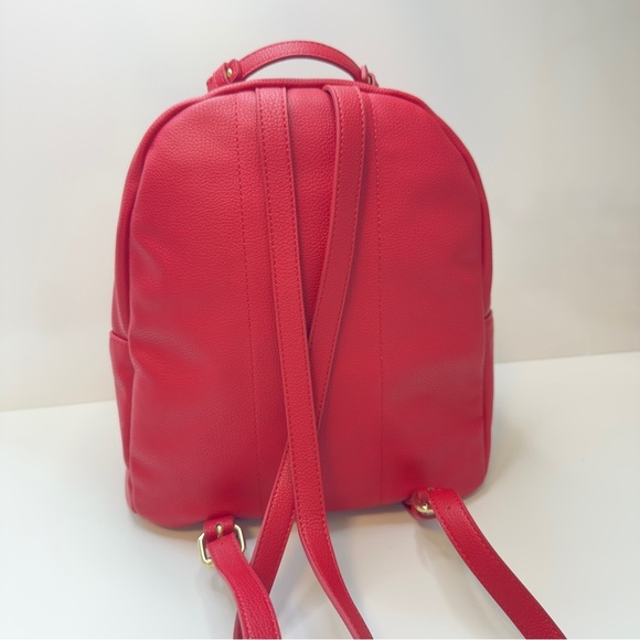 Like new! Y2K Tommy Hilfiger Red Leather Backpack – Gold Hardware - Picture 6 of 10